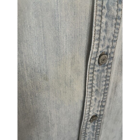 Levi's Red Tab Mens Denim Shirt Size Medium Blue Button Down Long Sleeve Cowboy - Picture 7 of 8